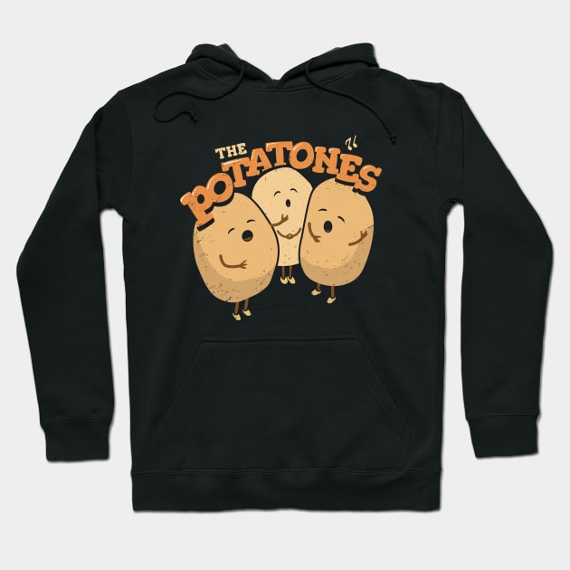 The Potatones - Veggie Pun Singing Trio Hoodie by propellerhead